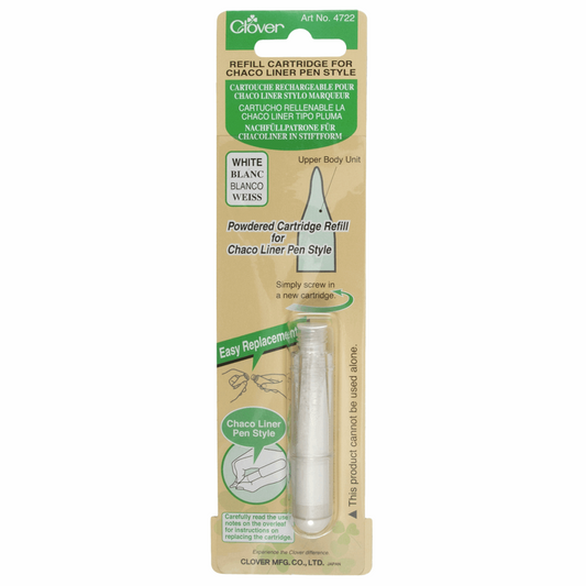 Cartucho de recambio Clover para estilo Chaco Liner Pen - Blanco