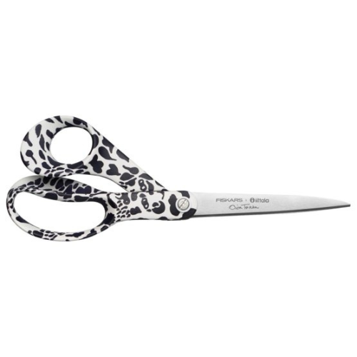 Tijera Friskars Animal Print blanco y negro 21 cm